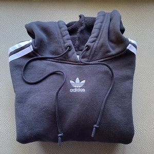 Adidas Cropped Black Hoodie